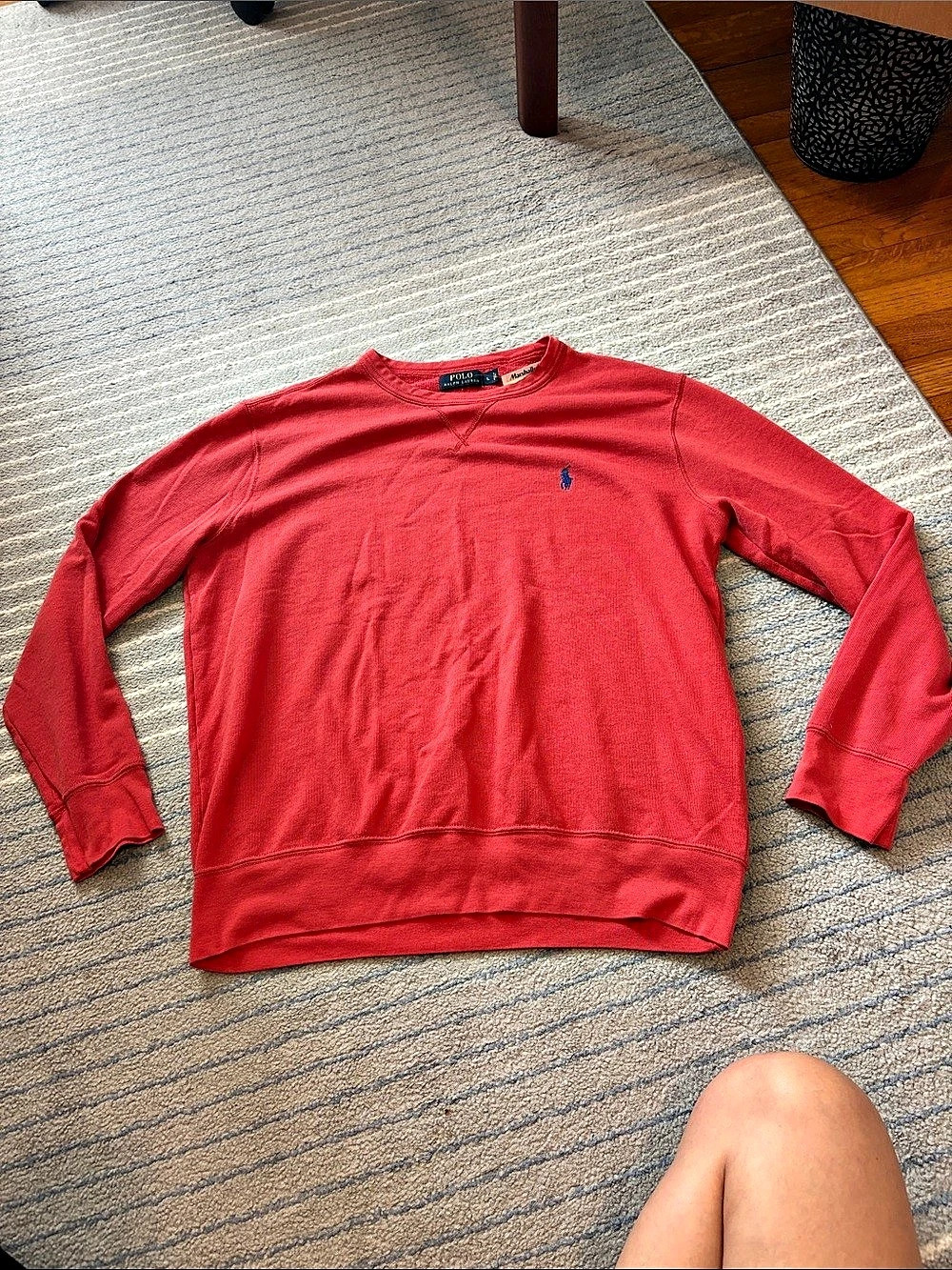 Polo Ralph Lauren Red Crewneck Sweatshirt